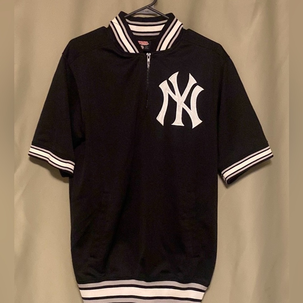 Stitches New York Yankees MLB 1/4 Zip Pullover Jersey With Pockets Mens  M